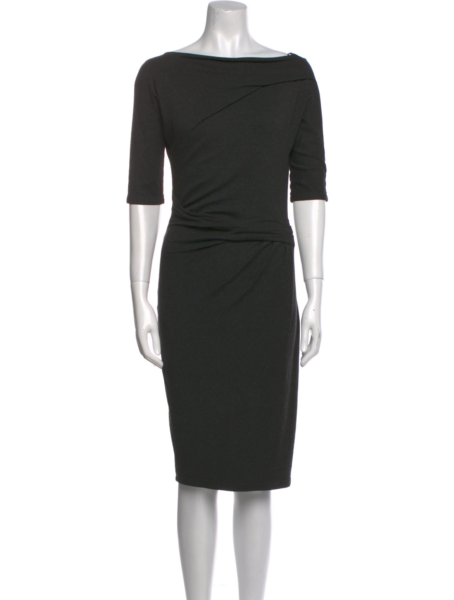 Max Mara Bateau Neckline Knee-Length Dress