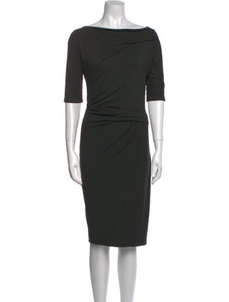 Max Mara Bateau Neckline Knee-Length Dress
