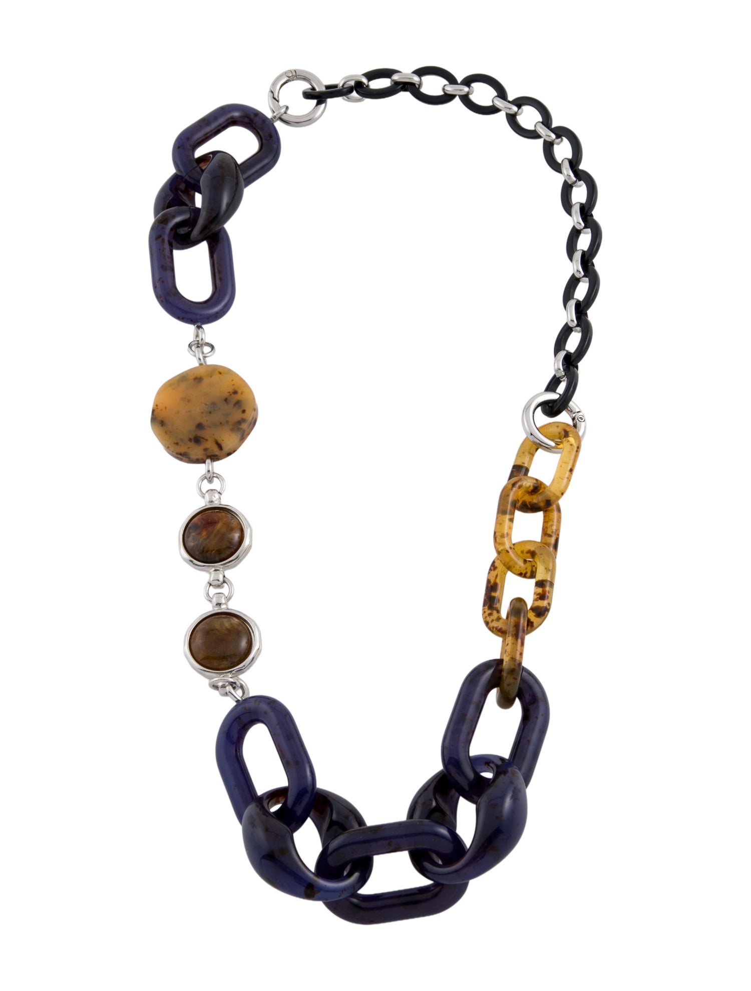 Max Mara Acrylic Chain Necklace