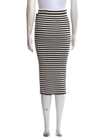 Max Mara Striped Midi Length Skirt