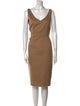 Max Mara Camel Hair Knee-Length Dress