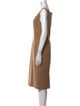 Max Mara Camel Hair Knee-Length Dress