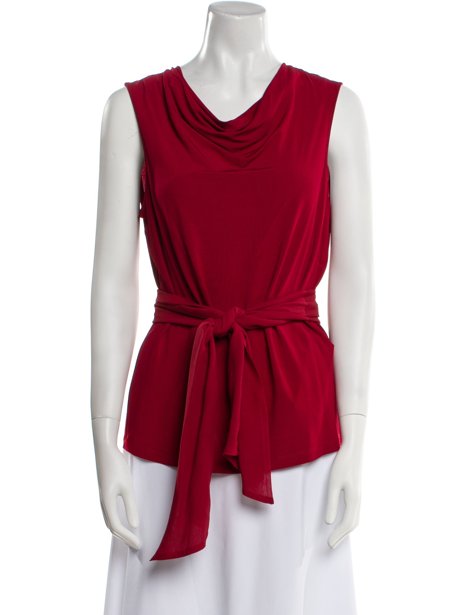 Max Mara Cowl Neck Sleeveless Top