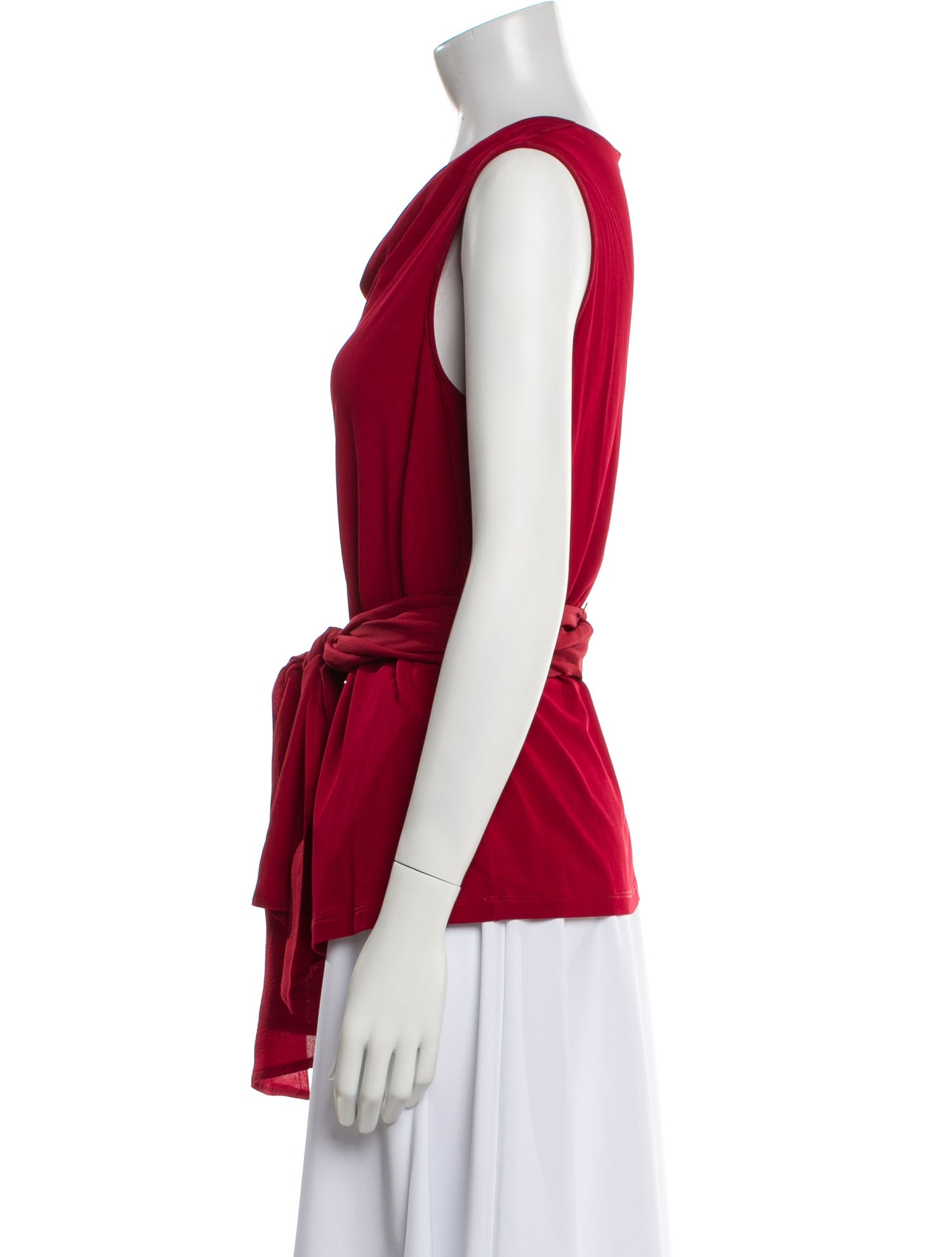 Max Mara Cowl Neck Sleeveless Top