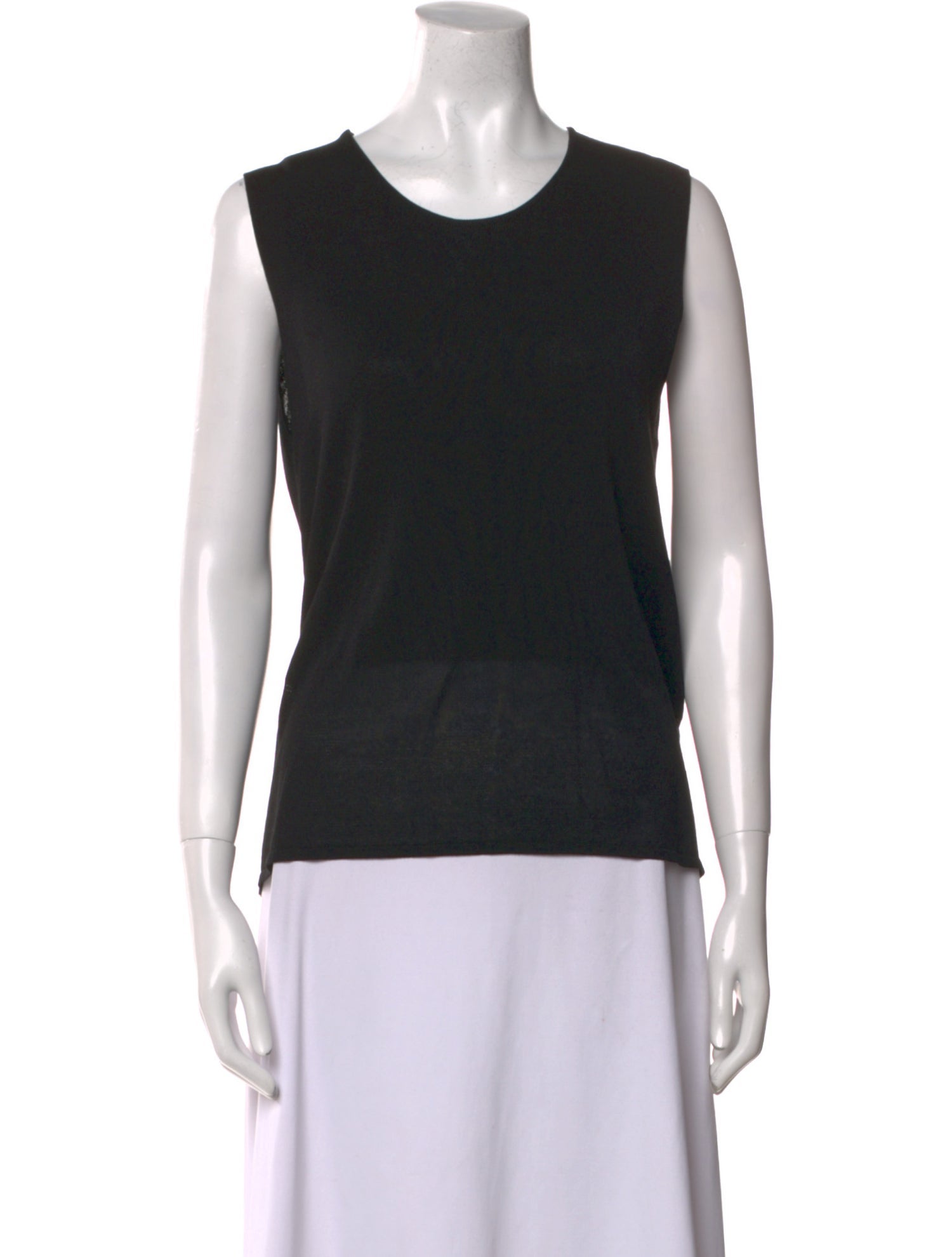Max Mara Scoop Neck Sleeveless Top
