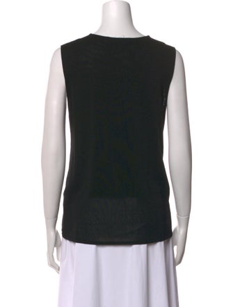 Max Mara Scoop Neck Sleeveless Top