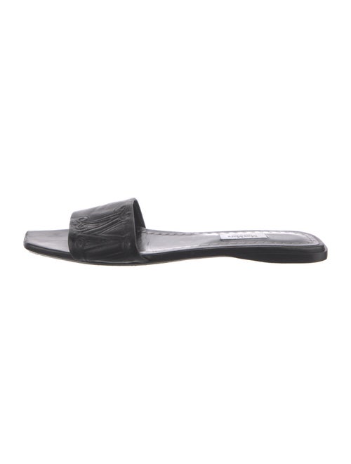 Max Mara Leather Slides