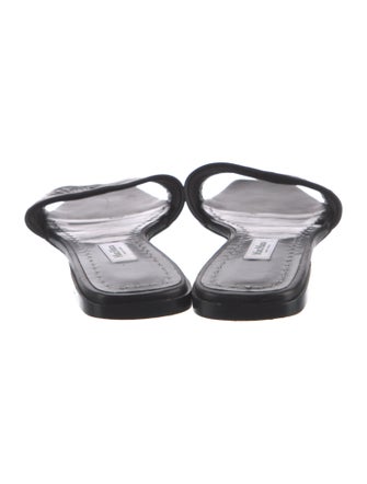 Max Mara Leather Slides