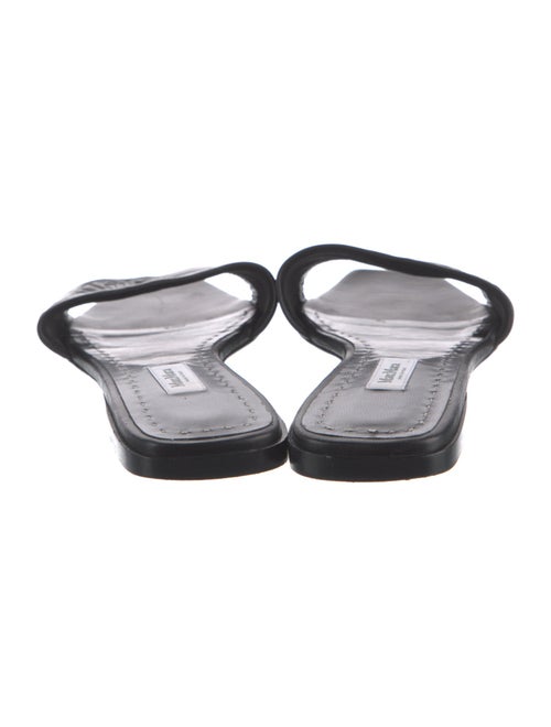 Max Mara Leather Slides