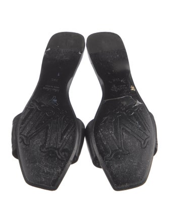 Max Mara Leather Slides