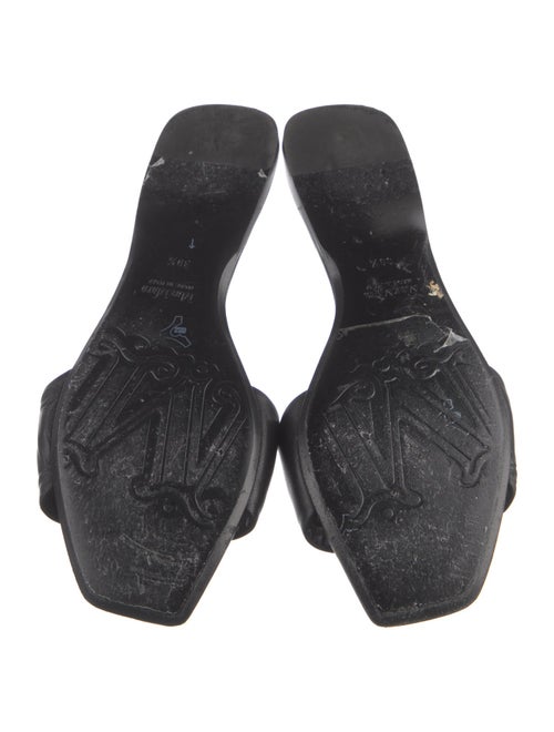 Max Mara Leather Slides