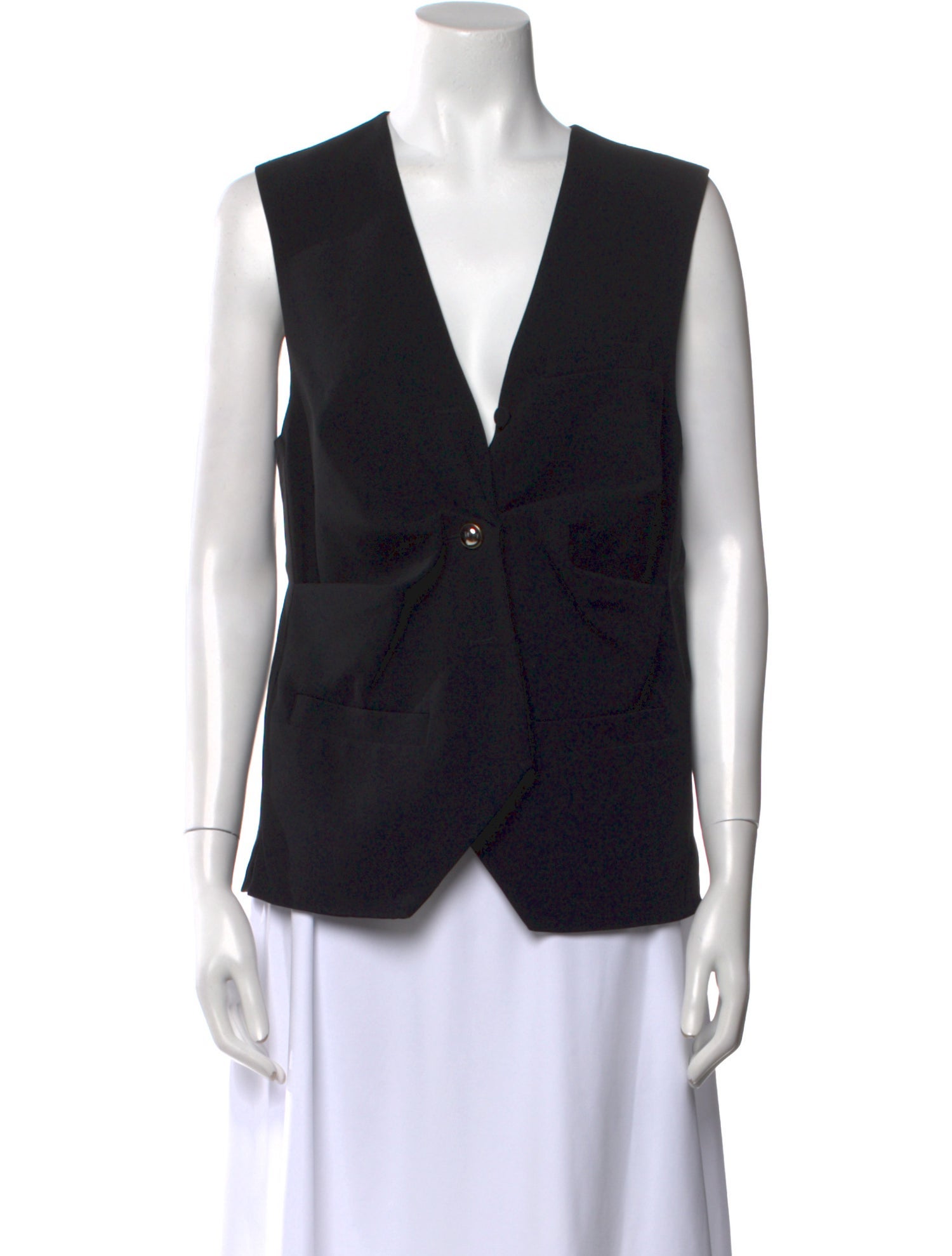 Max Mara V-Neck Sleeveless Top