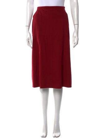 Max Mara Virgin Wool Knee-Length Skirt
