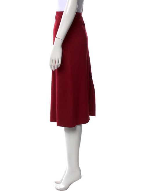 Max Mara Virgin Wool Knee-Length Skirt