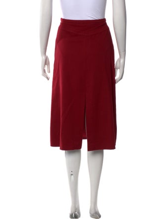 Max Mara Virgin Wool Knee-Length Skirt