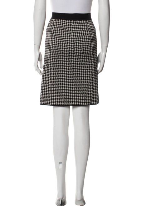 Max Mara Houndstooth Print Knee-Length Skirt