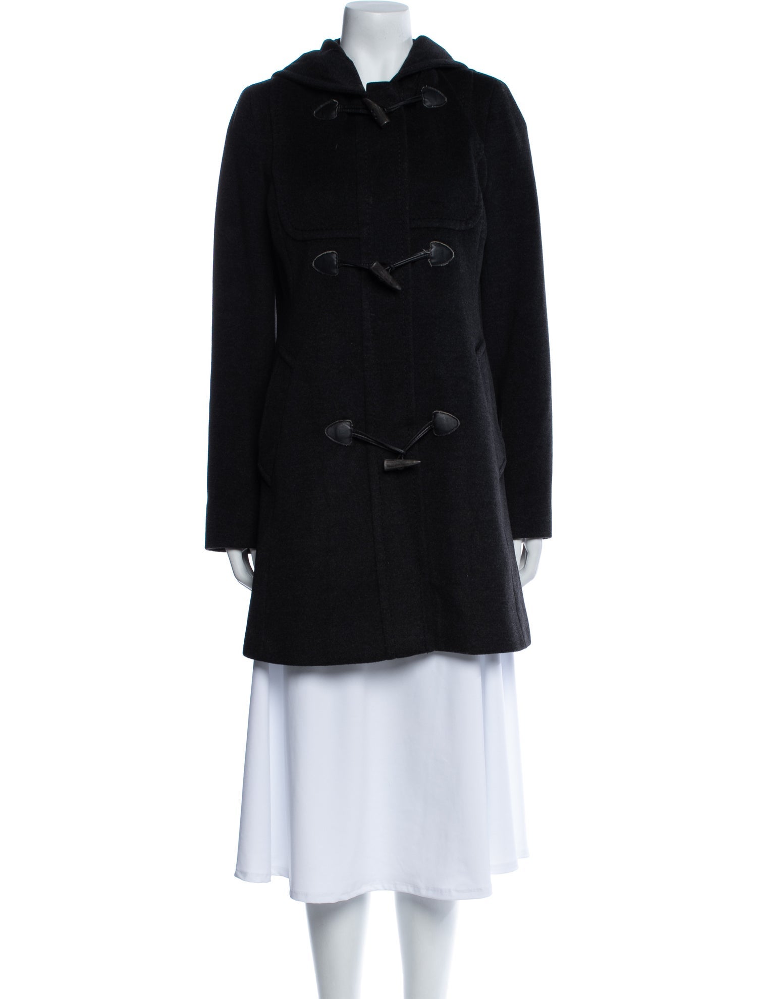 Max Mara Wool Faux Fur Coat