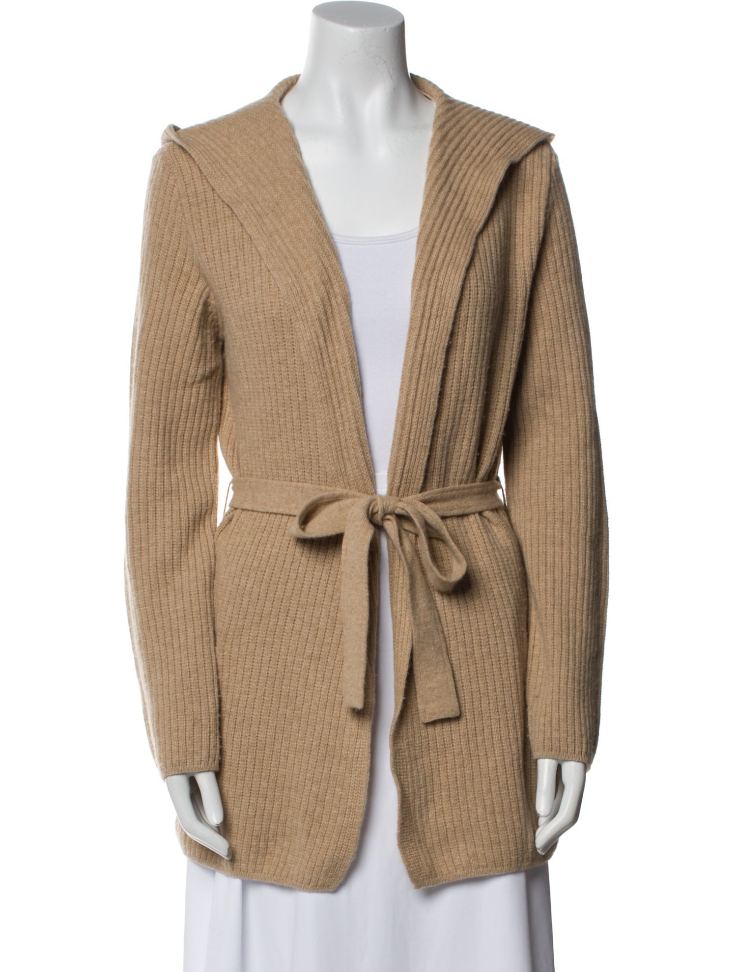 Max Mara Virgin Wool Open Front Sweater