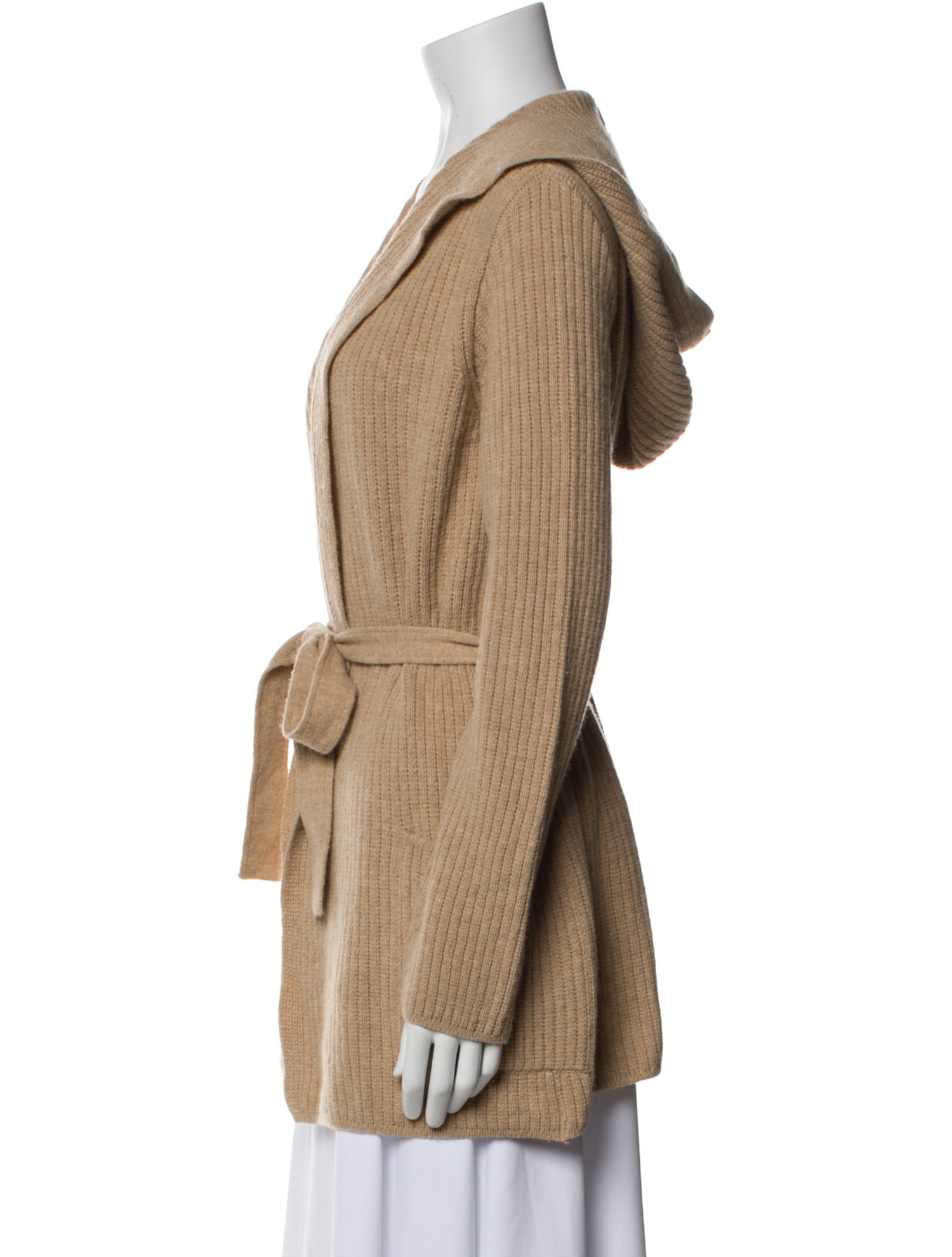 Max Mara Virgin Wool Open Front Sweater
