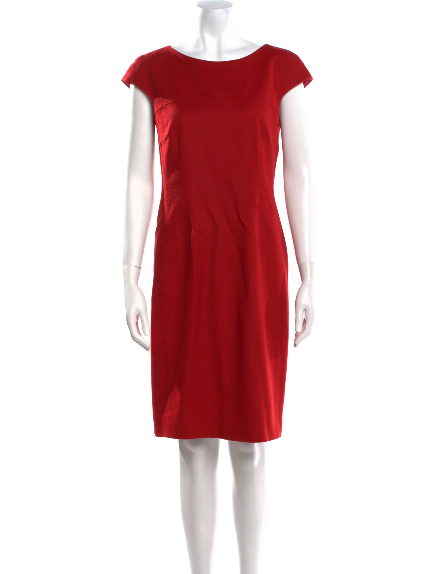 Max Mara Bateau Neckline Knee-Length Dress