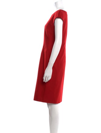 Max Mara Bateau Neckline Knee-Length Dress