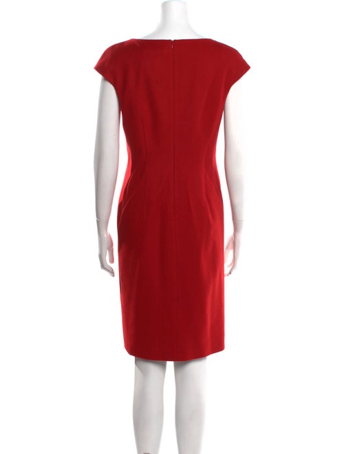 Max Mara Bateau Neckline Knee-Length Dress