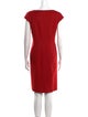 Max Mara Bateau Neckline Knee-Length Dress