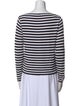 Max Mara Striped Bateau Neckline Top
