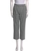 Max Mara Plaid Print Straight Leg Pants