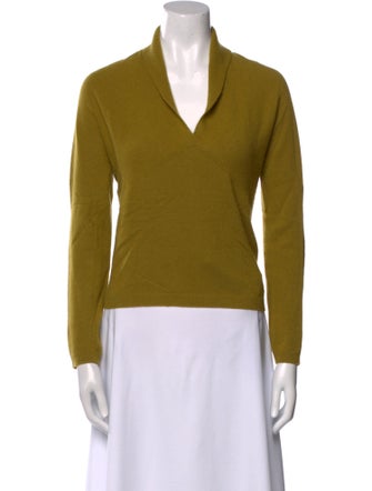 Max Mara Virgin Wool V-Neck Sweater