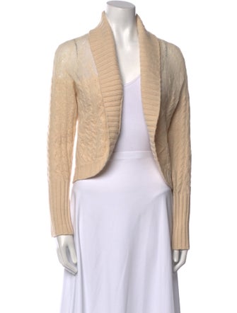 Max Mara Virgin Wool Open Front Sweater