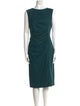 Max Mara Virgin Wool Midi Length Dress