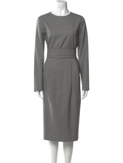 Max Mara Virgin Wool Midi Length Dress