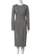 Max Mara Virgin Wool Midi Length Dress