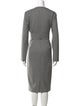 Max Mara Virgin Wool Midi Length Dress