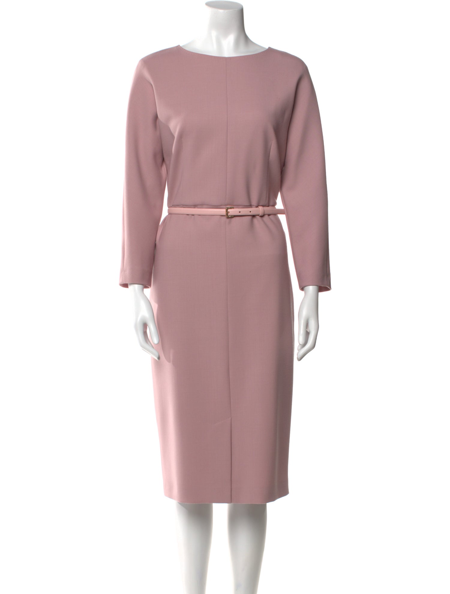 Max Mara Virgin Wool Midi Length Dress