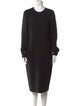 Max Mara Virgin Wool Midi Length Dress