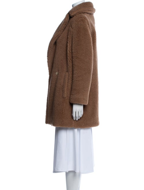 Max Mara Camel Hair Faux Fur Coat