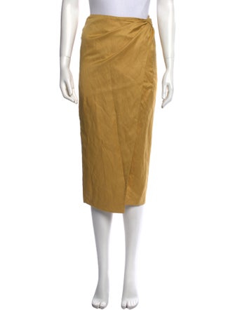 Max Mara Linen Midi Length Skirt