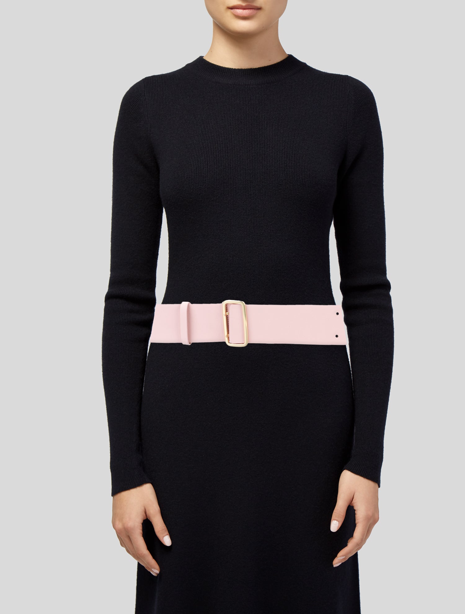 Max Mara Wide Leather Waist Belt