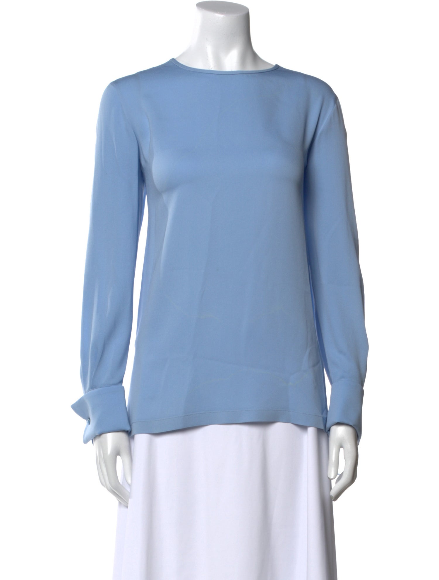 Max Mara Silk Bateau Neckline Blouse
