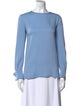 Max Mara Silk Bateau Neckline Blouse