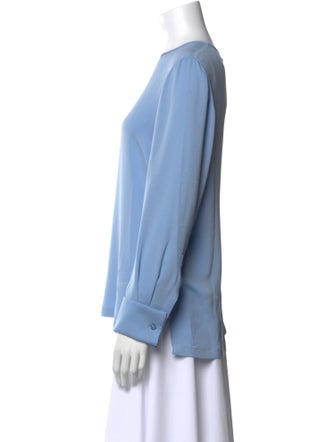 Max Mara Silk Bateau Neckline Blouse