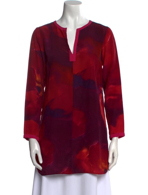 Max Mara Silk Floral Print Tunic