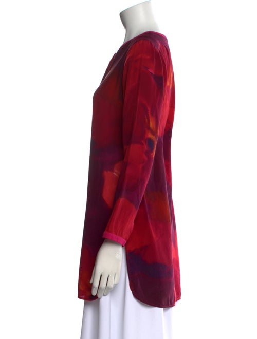 Max Mara Silk Floral Print Tunic