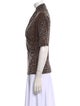 Max Mara Wool Animal Print Top