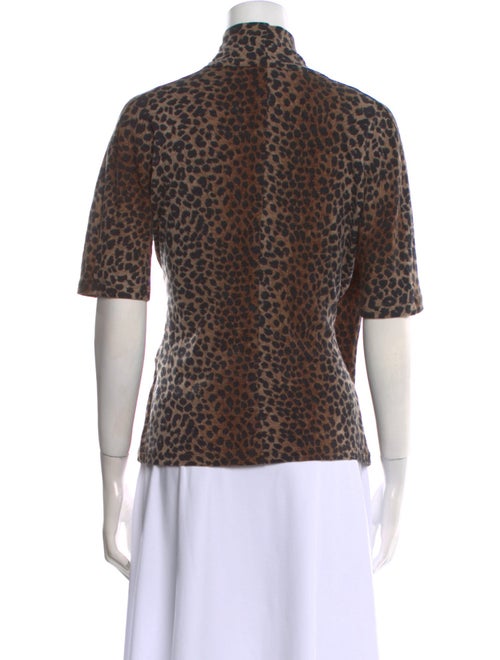 Max Mara Wool Animal Print Top