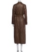 Max Mara Lamb Leather Trench Coat