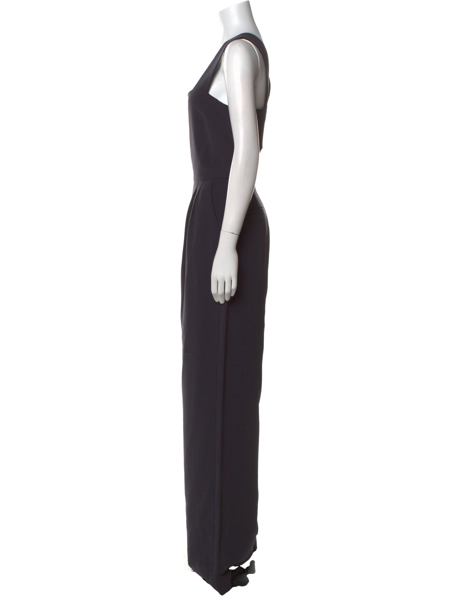 Max Mara Wool Square Neckline Jumpsuit