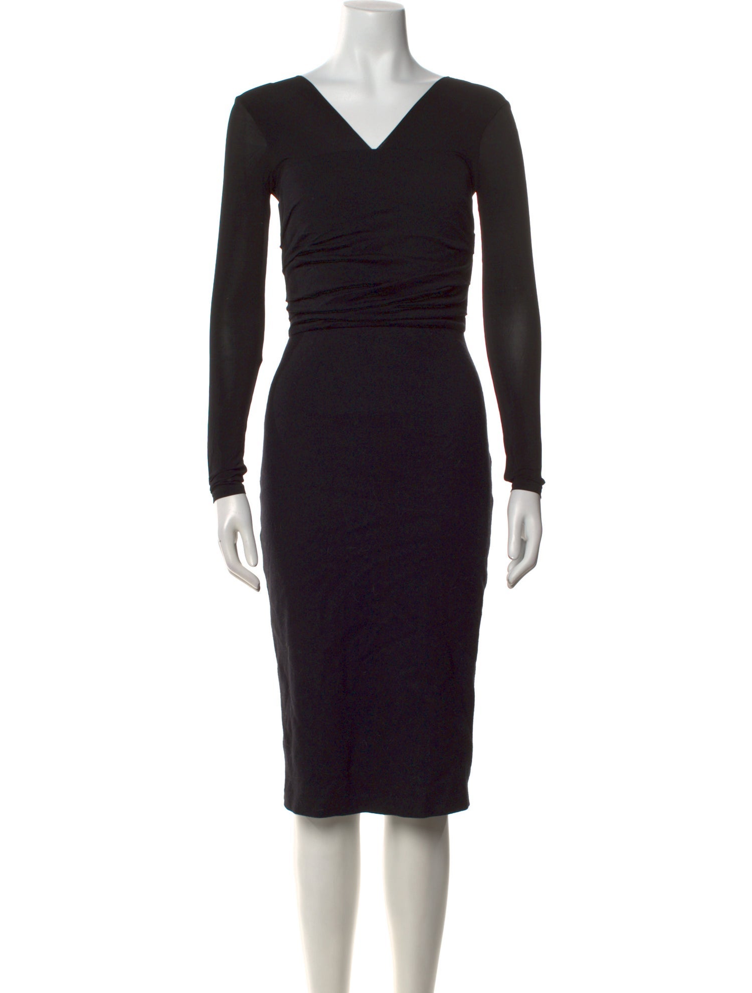Max Mara Virgin Wool Knee-Length Dress